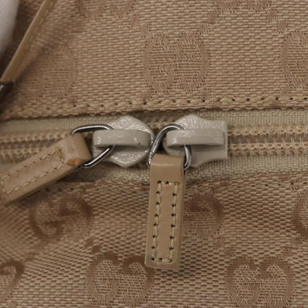 GUCCI GG Canvas Pouch Beige Silver 039 1054 Auth 154448 - Picture 9 of 16